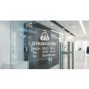 Aufkleber A3 Klarsicht mit Farb- und Weißdruck, von...