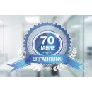 Aufkleber 14,5 x 14,5 cm transparent mit Farb- und...