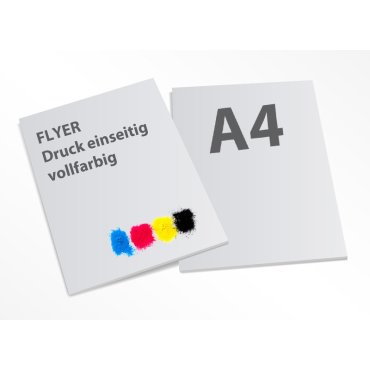 Digitaldruck DIN-A4 vollfarbig einseitig