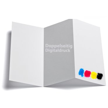 Digitaldruck DIN-A4 vollfarbig doppelseitig mit Falz